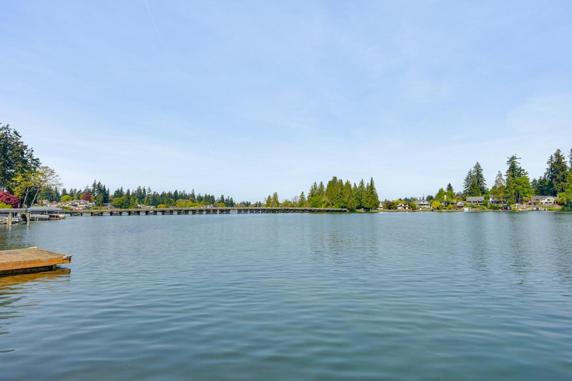 Tacoma Home On Steilacoom Lake With Dock! Buitenkant foto