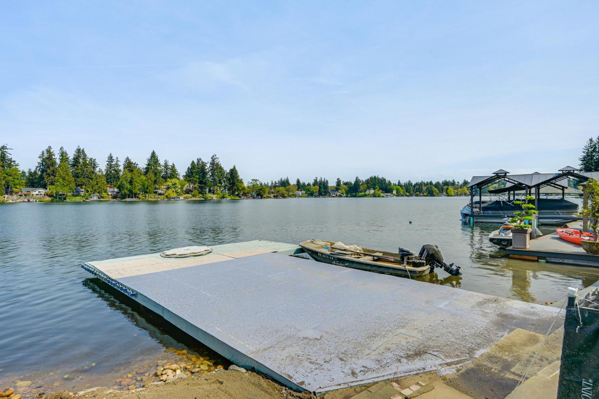 Tacoma Home On Steilacoom Lake With Dock! Buitenkant foto