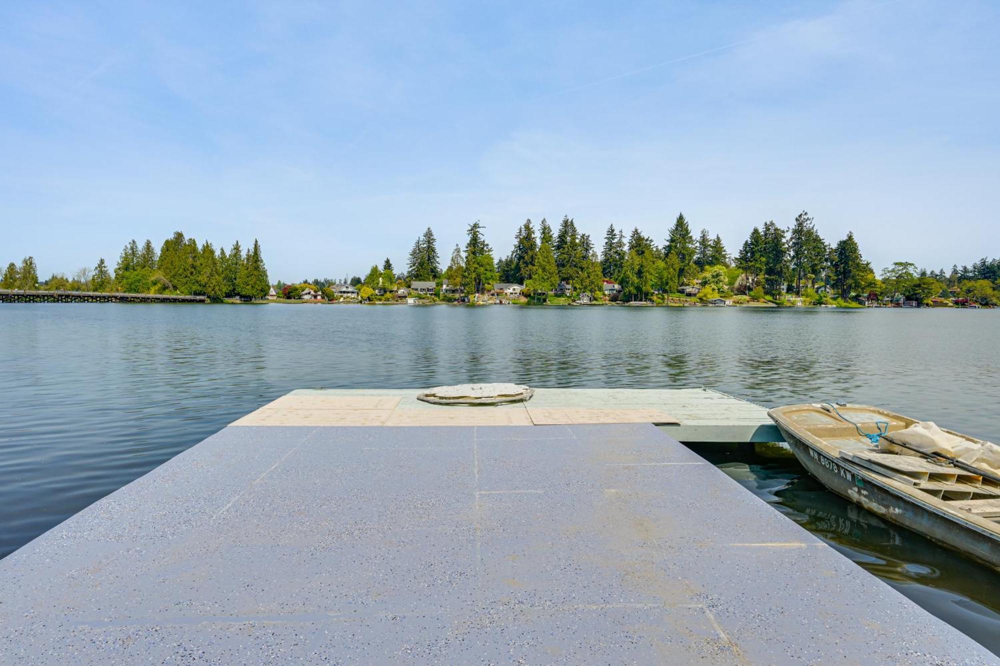 Tacoma Home On Steilacoom Lake With Dock! Buitenkant foto