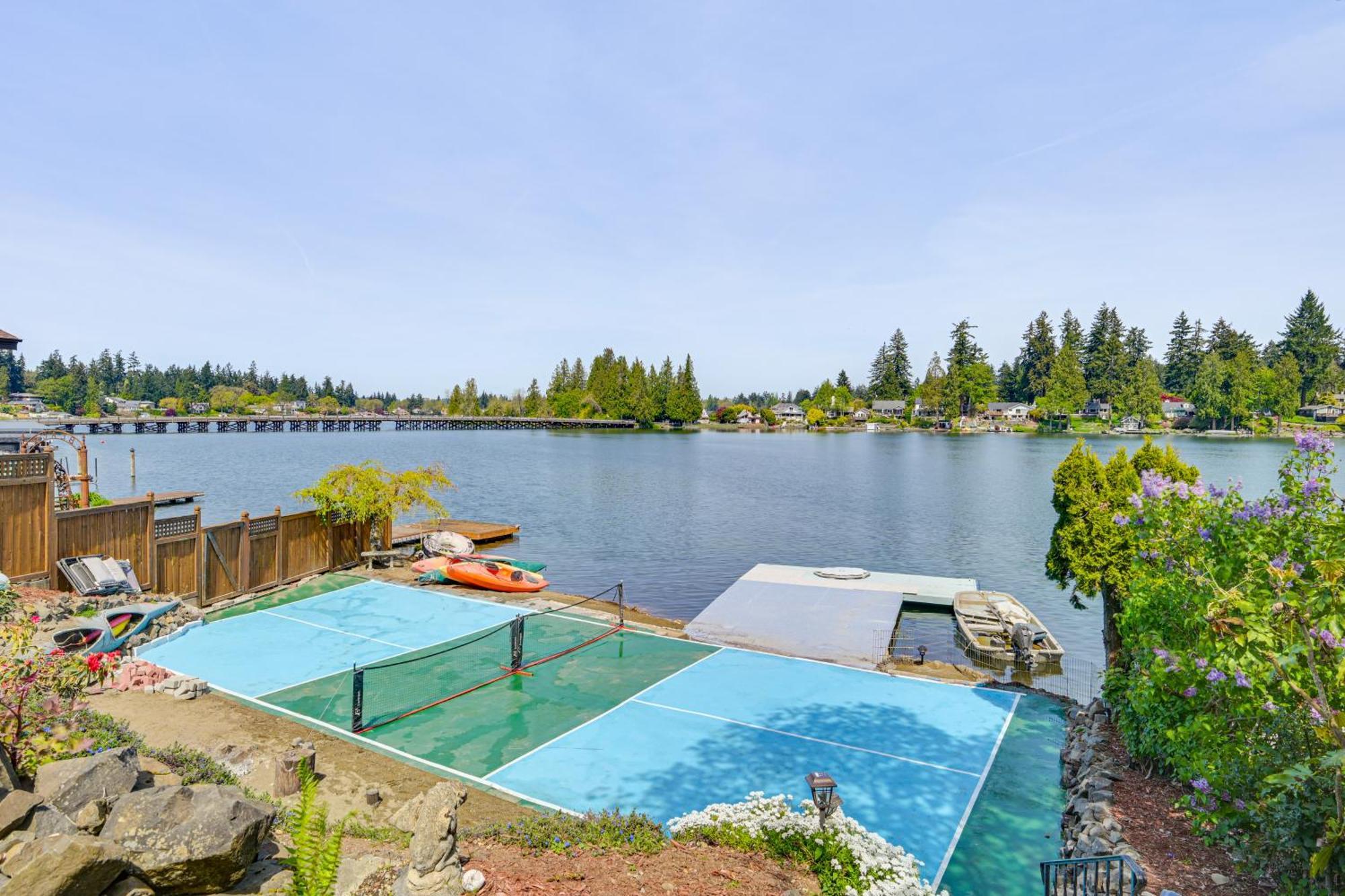 Tacoma Home On Steilacoom Lake With Dock! Buitenkant foto