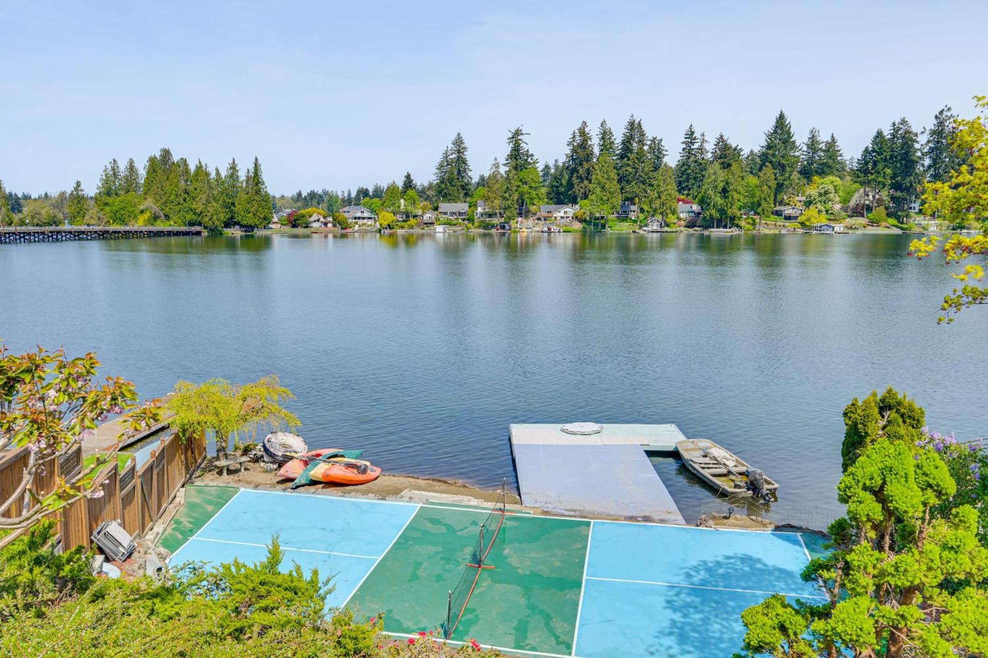 Tacoma Home On Steilacoom Lake With Dock! Buitenkant foto
